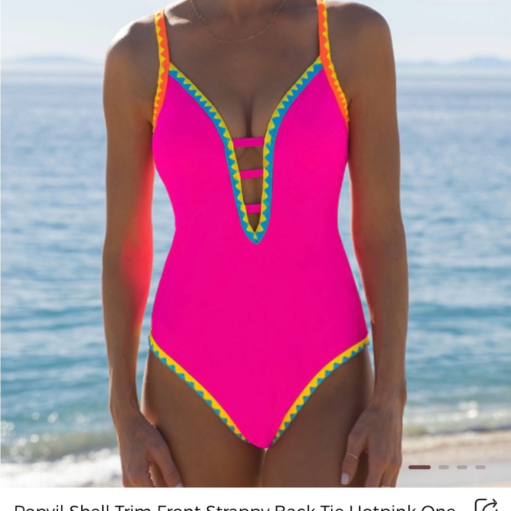 Women’s 1 piece swimsuit - bright and beautiful!